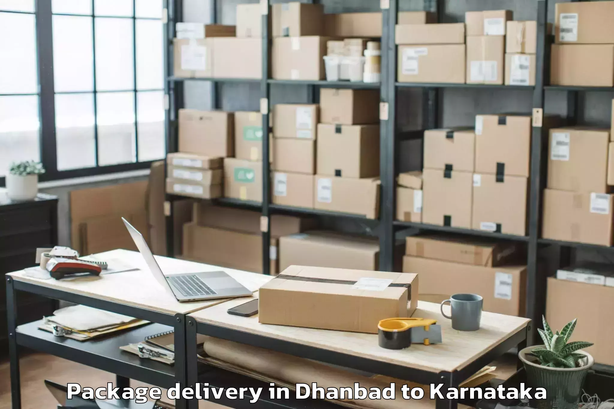 Trusted Dhanbad to Talikota Package Delivery